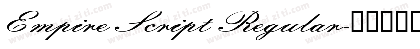 Empire Script Regular字体转换